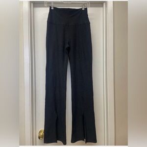 Beyond Yoga Make The Cut Pants Spacedye High Waist Flare Slit Split Leg, Large